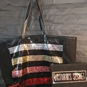 VS tote with Cosmo case
